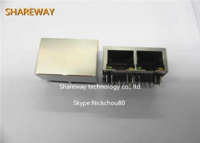 China RJ45 100base TX Connector Tab Up JG0-0031NL Meets IEEE 802.3 Specification for sale