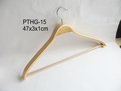 China OEM Classic Wooden Hotel Coat Hanger Make Your Own Logo for sale