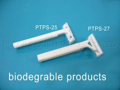 China Five Star Custom Eco Friendly Hotel Amenities , Biodegradable Razor for sale