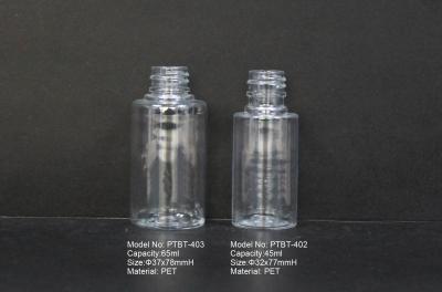 China 45ml, 65ml PET Hotel Shampoo Bottle, Custom Silkscreen Empty Bottles Of Hotel Amenities for sale