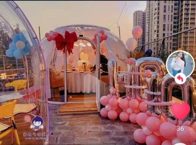 China Große Zeremonie Party Bubble Zelt Dekoration Polycarbonat Dome House zu verkaufen