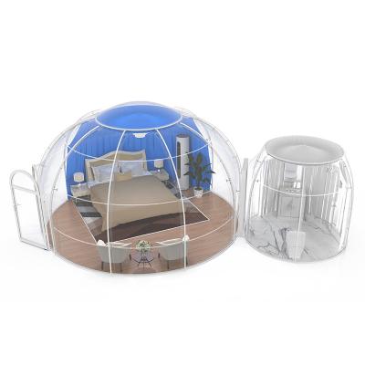 China Diameter 5m Glamping Bubble Tent Polycarbonate Outdoor Clear Bubble Tent for sale