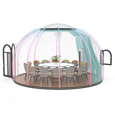 China ISO que janta a barraca de vidro à prova de intempéries da bolha da barraca 100% da bolha com luz conduzida à venda
