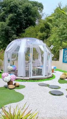 China 3m Clear Bubble Tents Restaurant Outdoor Transparent Bubble Dome With LED Light for sale