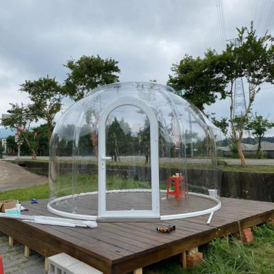 China Recyclable Hotel Bubble Tents Transparent 3m Bubble Tent With LED Light for sale