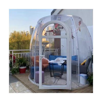 China Diameter 2.5m Garden Bubble Tent Sunroom Heat Resistant Bubble Dome Tent for sale