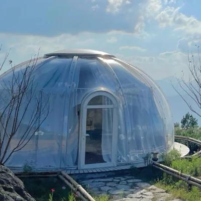 China Abóbada Geodesic impermeável Crystal Transparent Dome House luxuoso de 6m à venda