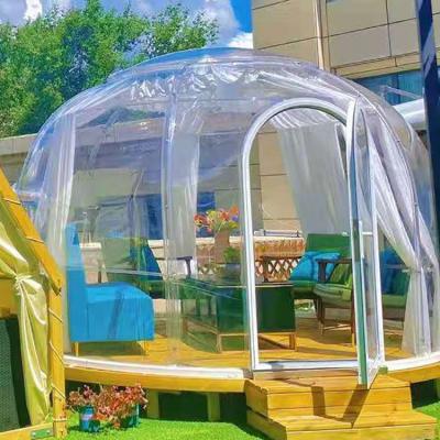 China 4.0m Garden Outdoor Bubble Tents Aluminium Frame Plastic Dome Tent for sale
