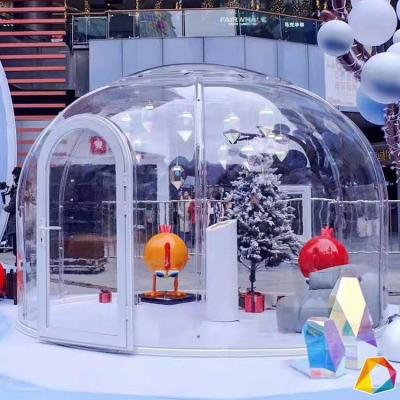 China Casa de la bóveda del claro del marco de aluminio de la tienda de la burbuja del partido del diámetro los 3.5m en venta