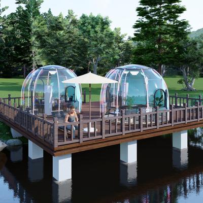 China Fire Resistance Bubble Tent Hotel Geodesic See Through Dome Tent for sale