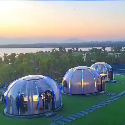 China Prefabricated House Campsite Villa Hotel Easy Assemble Prefab Bubble Cabin House for sale