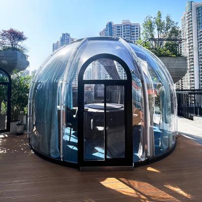 China Transparent Curtain Clear Bubble Tents For Outdoor Camping And Events for sale