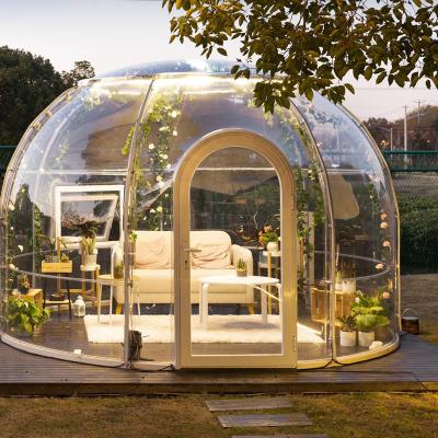 China PC Clear Transparent Dome Tents Sunshade Dome Tents With LED Light for sale