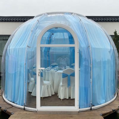 中国 PC Clear Igloo Bubble Tents Connectable Transparent Dome House 販売のため