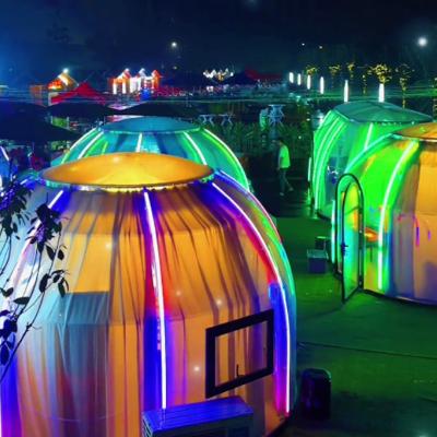 中国 Transparent Clear PC Round Igloo Bubble Tent For Outdoor Camping And Events 販売のため