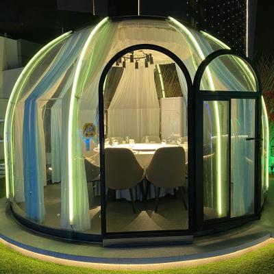 China Transparent Clear PC Dome House Igloo Bubble Tent PC With Aluminium Material for sale