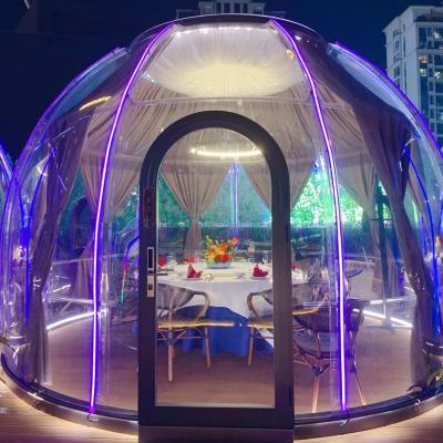 China Resistencia a los rayos UV 99,9% Casa de policarbonato con cúpula 160kg Forma redonda en venta