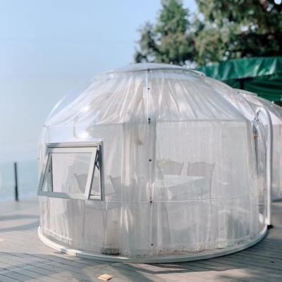 China Outdoor Transparent Glamping Bubble Tent PC Dome House Aluminium Material for sale