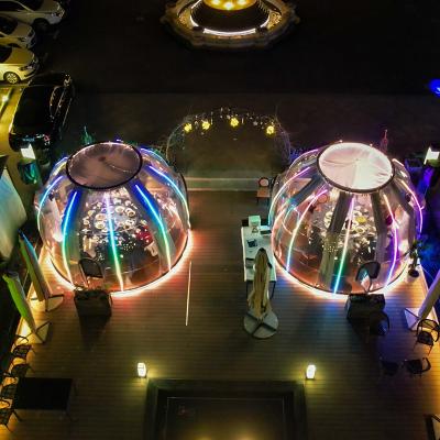 China Casa de barracas de bolhas Altura 2,8m com PC + Casa de cúpula de material de alumínio à venda