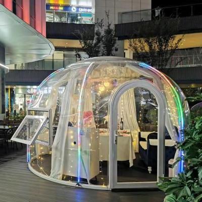 China Casa de cúpula geodésica transparente de 6 m con construcción de aluminio PC en venta