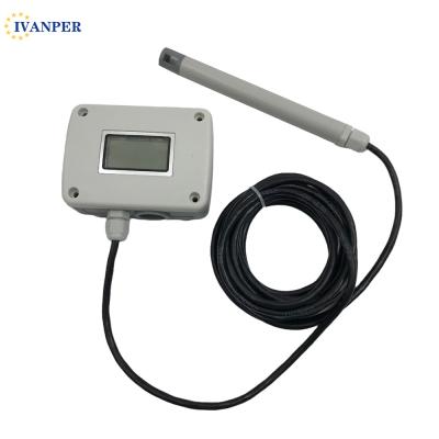 China Versatile Duct Mount Humidity Sensor with 4 20mA / 0 10V Output Measure Range 0-30m/s for sale