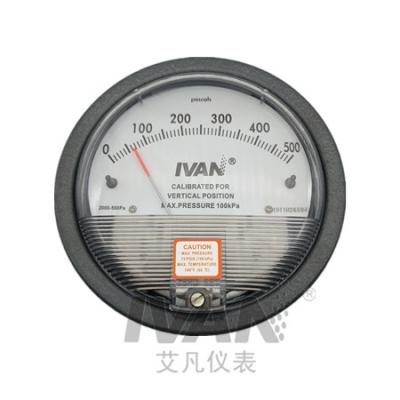 China Cast Aluminum Case Differential Pressure Gauge for 15PSI Max. Pressure in Industrial for sale