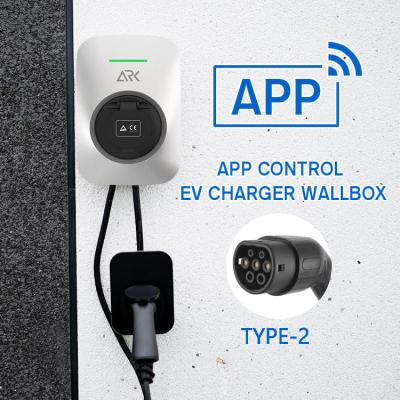 China 7KW 7.4KW Home Ev Charger SMART EV CHARGER 1 PHASE Wallbox With WIFI for sale