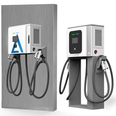China EU Standard Commercial DC EV Charging Station IP54 30KW 60KW With CCS CHAdeMO for sale
