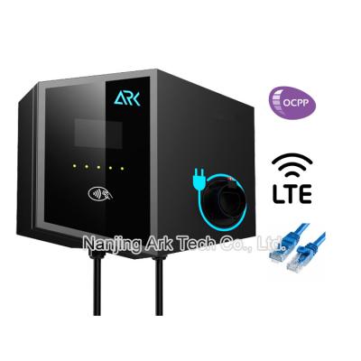 China ARK Wallbox Restaurant Electric Car Charging Stations 32A 22KW With APP RFID Card for sale