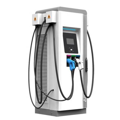 China Steel Commercial EV Charger 150kw DC RFID OCPP CCS Chademo Type 2 Level 3 for sale