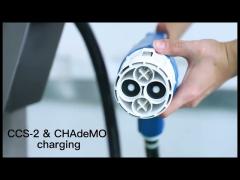 40kw DC EV Fast CCS Charging Station Car RFID 3 Phase CHAdeMO OCPP 1.6