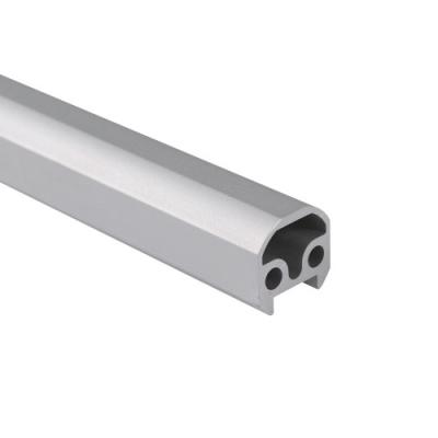 China Silver Color Aluminum Handle Profile Anodised Extruded Aluminium Pipe for sale