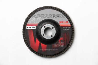China Aluminum Oxide Abrasive Flap Disc / Angle Grinder Sanding Discs for sale