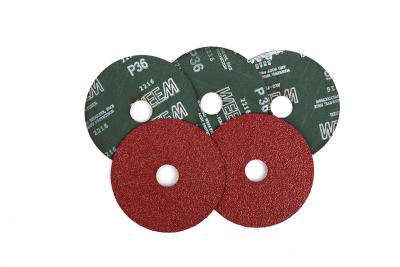 China 5 Inch Sanding Discs Resin Fiber Grinder Sanding Discs With Aluminum Oxide Grain for sale