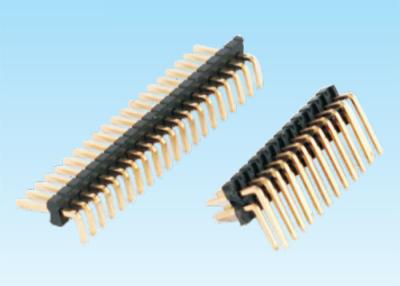 Chine 2 - 50 connecteurs de fil électrique de Pin, PLONGENT le type connecteur d'alimentation de 90° d'en-tête de Pin à vendre