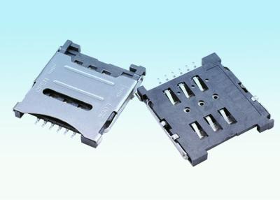 China 1.0A Current Rating Mini SIM Connector , Multi Pin Connector Easy To Use for sale