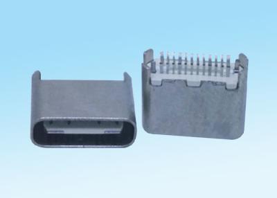 China Tipo 24 conector da tala do Pin USB, conector 0,5 de USB 3,1 C - força da inserção 2.0kgf à venda