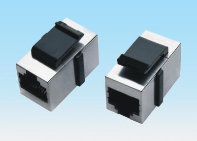 China Shielded Strap Clasp RJ45 Jack Connector Component Direct Two - Port Module for sale