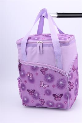 China 600D Polyester Purple Lunch Bags for Women Measured 26.5 * 19.5 * 35.5cm for sale