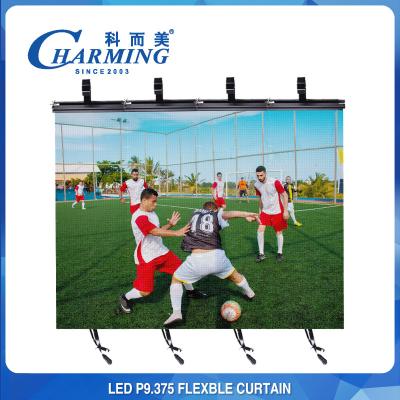 China P9.375 Windproof Bendable LED Screen , Untra Slim Flexible Outdoor LED Display for sale