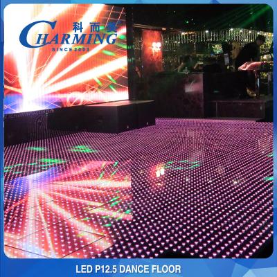 China P12.5 Interactive LED Dance Floor Portable For Wedding Club Hotel for sale