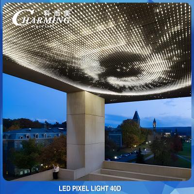China RGB 40D LED Point Light Source IP65 Building Wall Front Lighting Decoration en venta