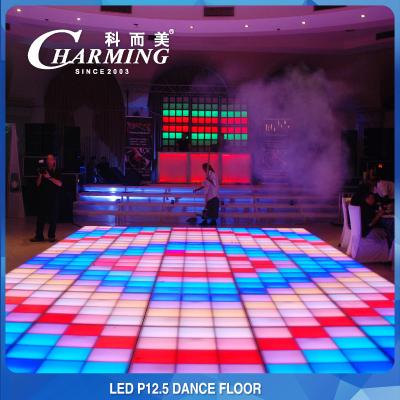 China Aluguel de pista de dança com LED iluminado de 200 W P12.5 para palco de casamento à venda