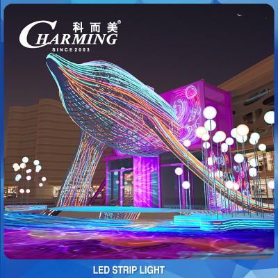 China SMD5050 Tira de luz LED RGB flexible Control SPI Artículo impermeable en venta