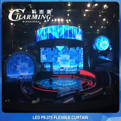 China Ultralight 135W Flexible LED Screen Panel , Waterproof Flex LED Video Wall for sale