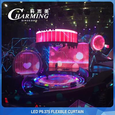 China Parede de vídeo de LED flexível resistente a UV 3840 Hz 16 bits prática à venda