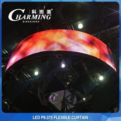 China Pantalla LED flexible fina de SMD3528 135W, pantalla de vídeo LED flexible ultradelgada en venta