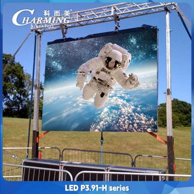 China Outdoor Giant Stage Background LED Video Wall P3.91 Seamless Splicing Rental LED Display 500x500mm for sale