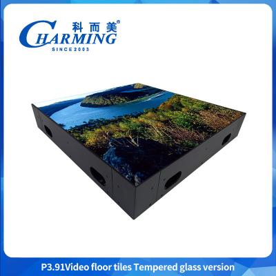 中国 P3.9 LED ダンスフロアタイル 高解像度 500*500mm 良好な熱分散 販売のため
