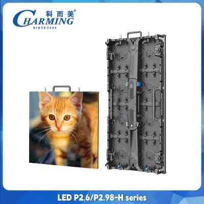 China P2.98 P2.6  Indoor Rental LED Display Front Service LED Display With Magnet 500x500 Cabinet Te koop
